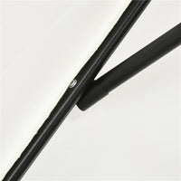 OMBRELLONE RETTANGOLARE 2X3 M PIEGHEVOLE E REGOLABILE CON MANOVELLA IN ALLUMINIO E POLIESTERE BIANCO CREMA