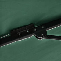 OMBRELLONE DA GIARDINO A MANOVELLA 2.5X2.5 M CON ROTAZIONE 360° E PARASOLE REGOLABILE VERDE