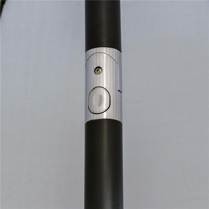 OMBRELLONE DA GIARDINO E TERRAZZA 2.5X2.5 M A MANOVELLA CON 18 STECCHE E INCLINABILE GRIGIO