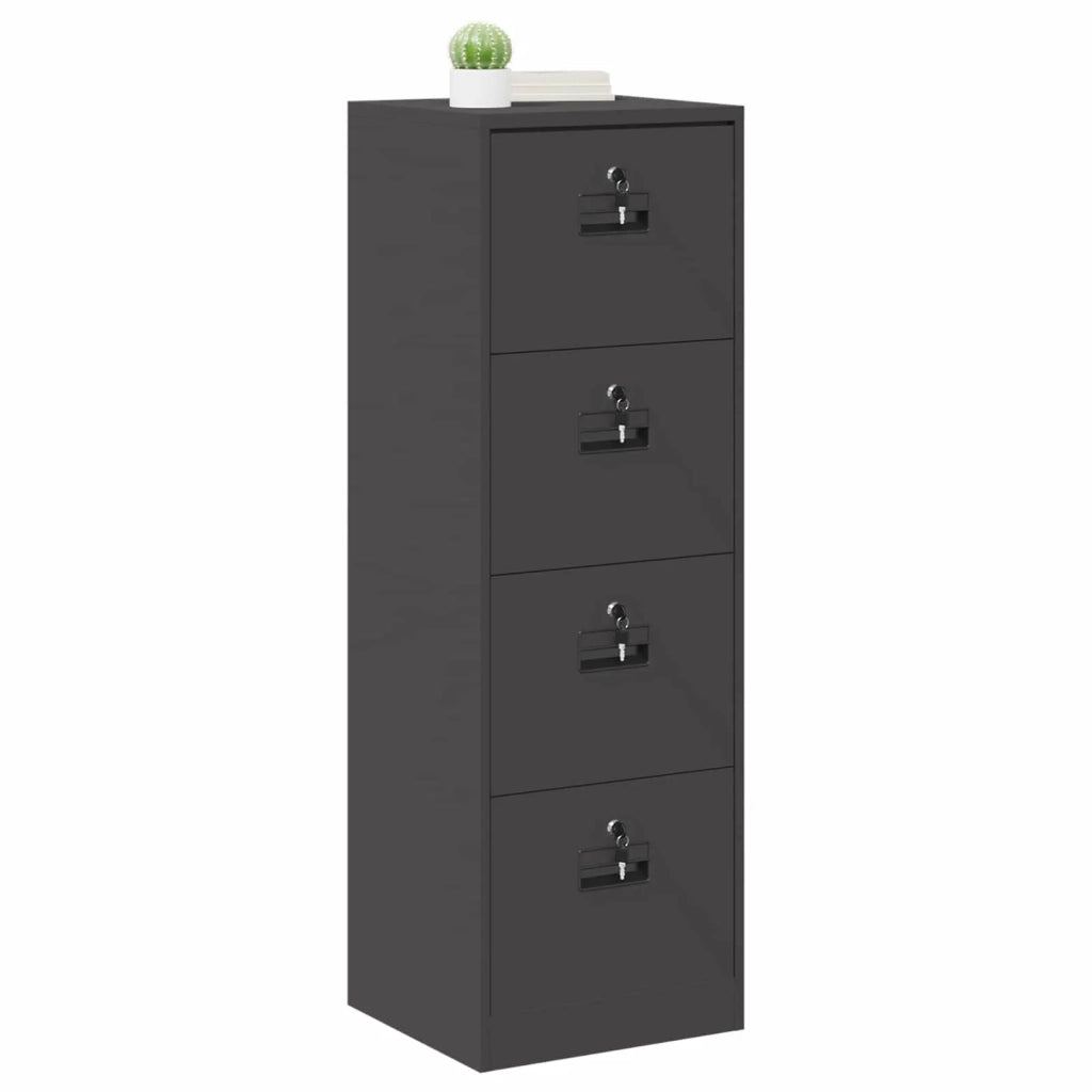 Armadio per File con cassetto Nero 45,5 x 42 x 139 cm CFW3532529