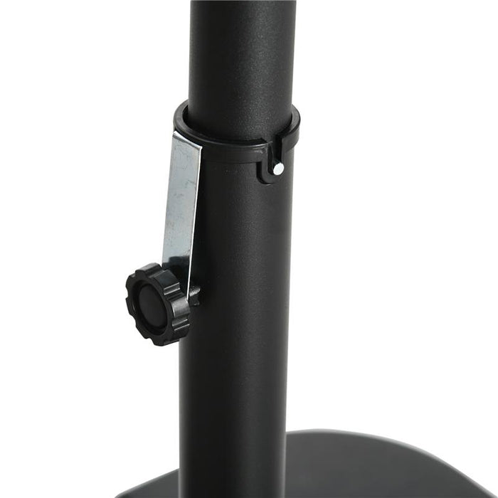 OMBRELLONE DA GIARDINO 3X3 M CON ZANZARIERA APERTURA A MANOVELLA E BASE A CROCE GRIGIO SCURO