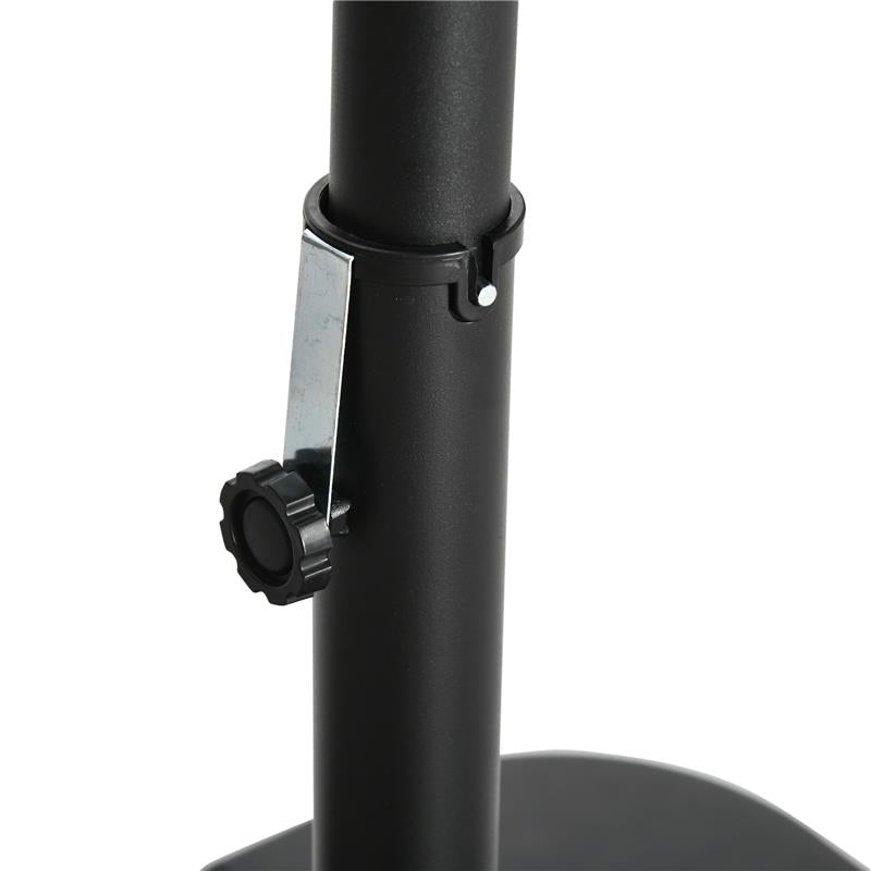 OMBRELLONE DA GIARDINO 3X3 M CON ZANZARIERA APERTURA A MANOVELLA E BASE A CROCE GRIGIO SCURO