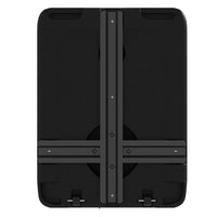 BASE OMBRELLONE GIARDINO RIEMPIBILE CON ACQUA E SABBIA 70-90 KG RUOTE E MANIGLIA IN HDPE 80X60 CM NERO