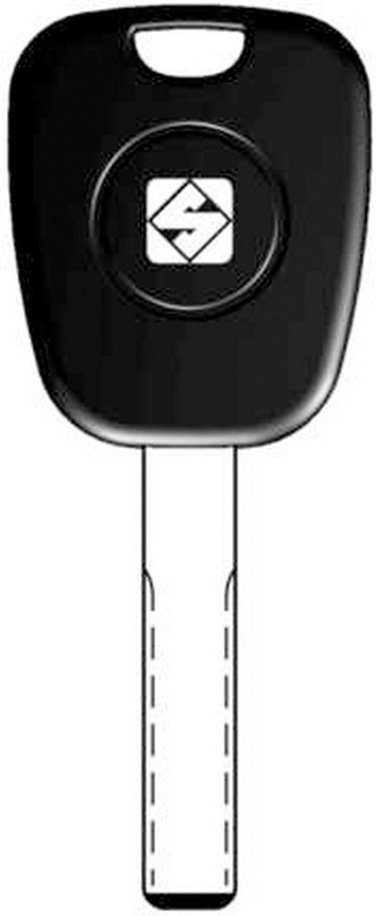 chiave transparente vuota silca hu83te gr.96 cod:ferx.17168