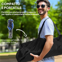 SEDIA DA CAMPEGGIO PIEGHEVOLE CON TASCA E PORTABICCHIERI CON BORSA DI TRASPORTO BLU