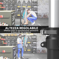 CAVALLETTO BICI PER MANUTENZIONE CON ALTEZZA REGOLABILE GIREVOLE A 360° PIEGHEVOLE MASSIMO 40 KG NERO