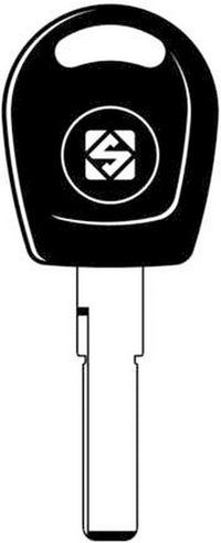 chiave transparente vuota silca hu66te gr.96 cod:ferx.17169