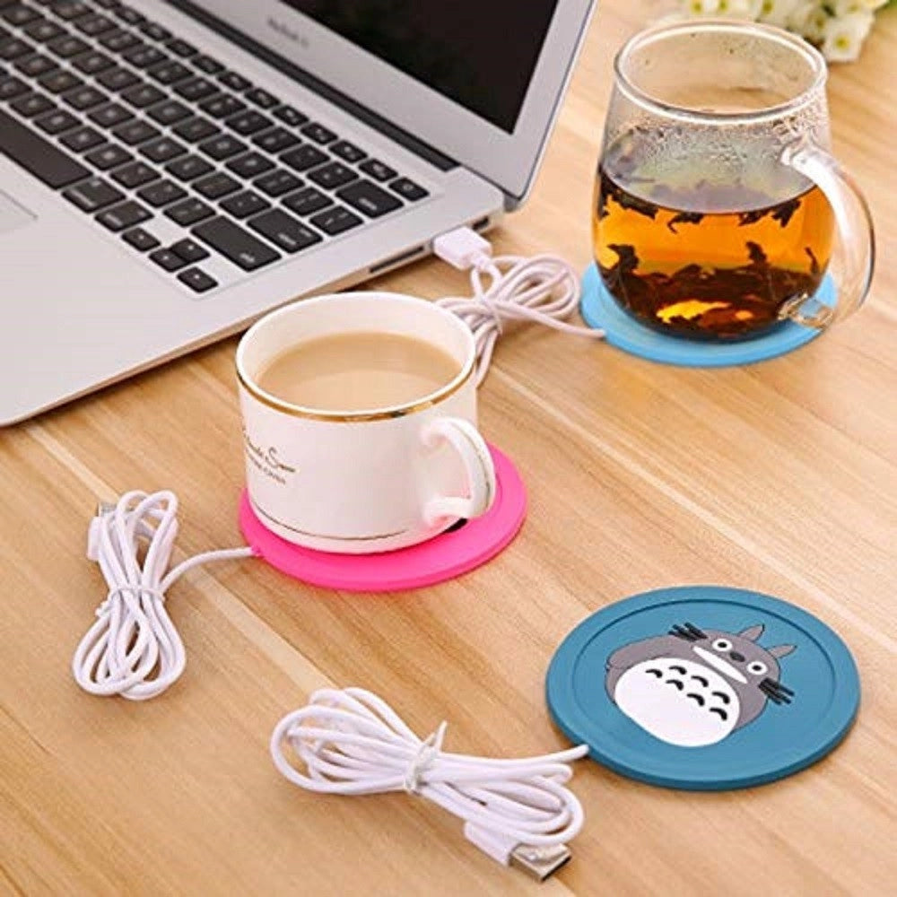 Trade Shop - Scaldatazza Bicchiere Cartoon Silicone Panda Usb Elettrico Scalda Sottobicchiere -