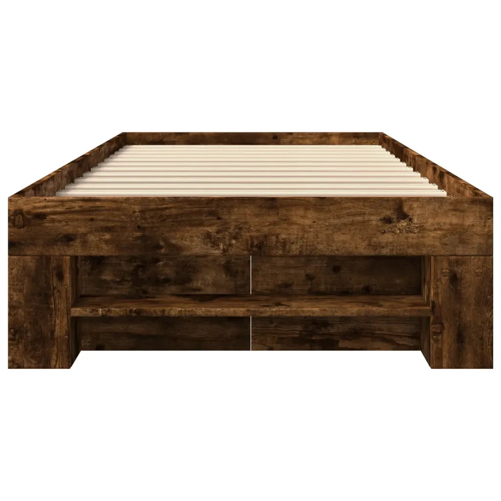 Giroletto senza Materasso Rovere Fumo 90x200 cm in Truciolato 3295496