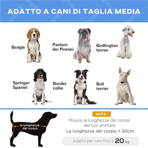 CUCCIA LETTINO PER CANI RIALZATO PIEGHEVOLE PER INTERNO ED ESTERNO IN METALLO E TESSUTO OXFORD, 76X61X18 CM, BLU