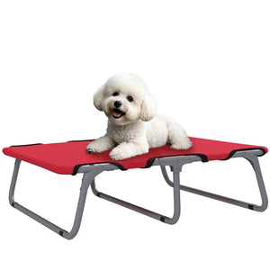 BRANDINA PER CANI PICCOLI PIEGHEVOLE PER INTERNO ED ESTERNO METALLO E TESSUTO OXFORD 71X58X20 CM ROSSO