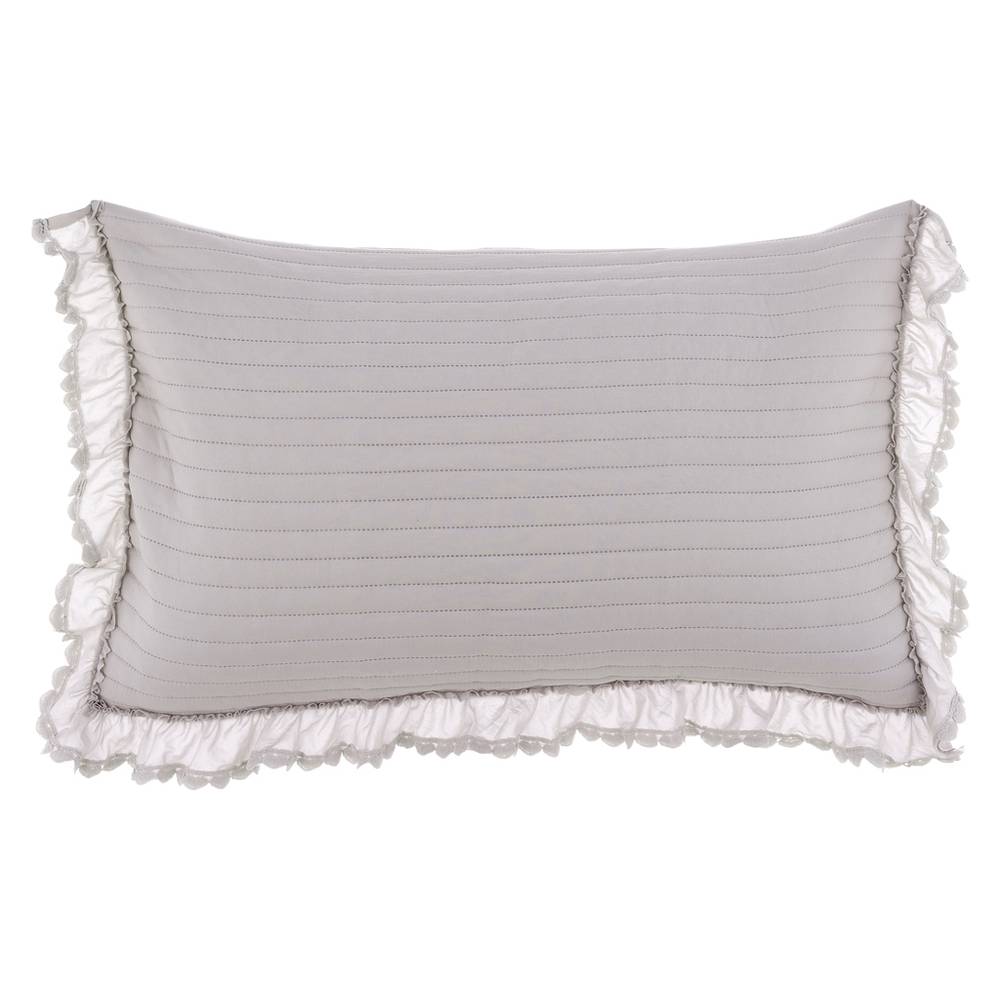 Copriguanciali con Gale in Pizzo a Cuori Shabby Chic Set 2 Pz Blanc Mariclò