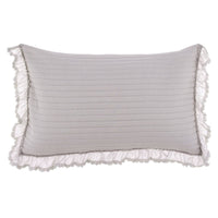 Copriguanciali con Gale in Pizzo a Cuori Shabby Chic Set 2 Pz Blanc Mariclò