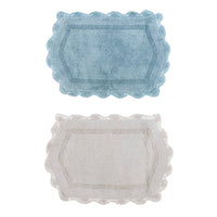 Tappeto Bagno con Crochet Shabby Chic Romance Blanc Mariclò