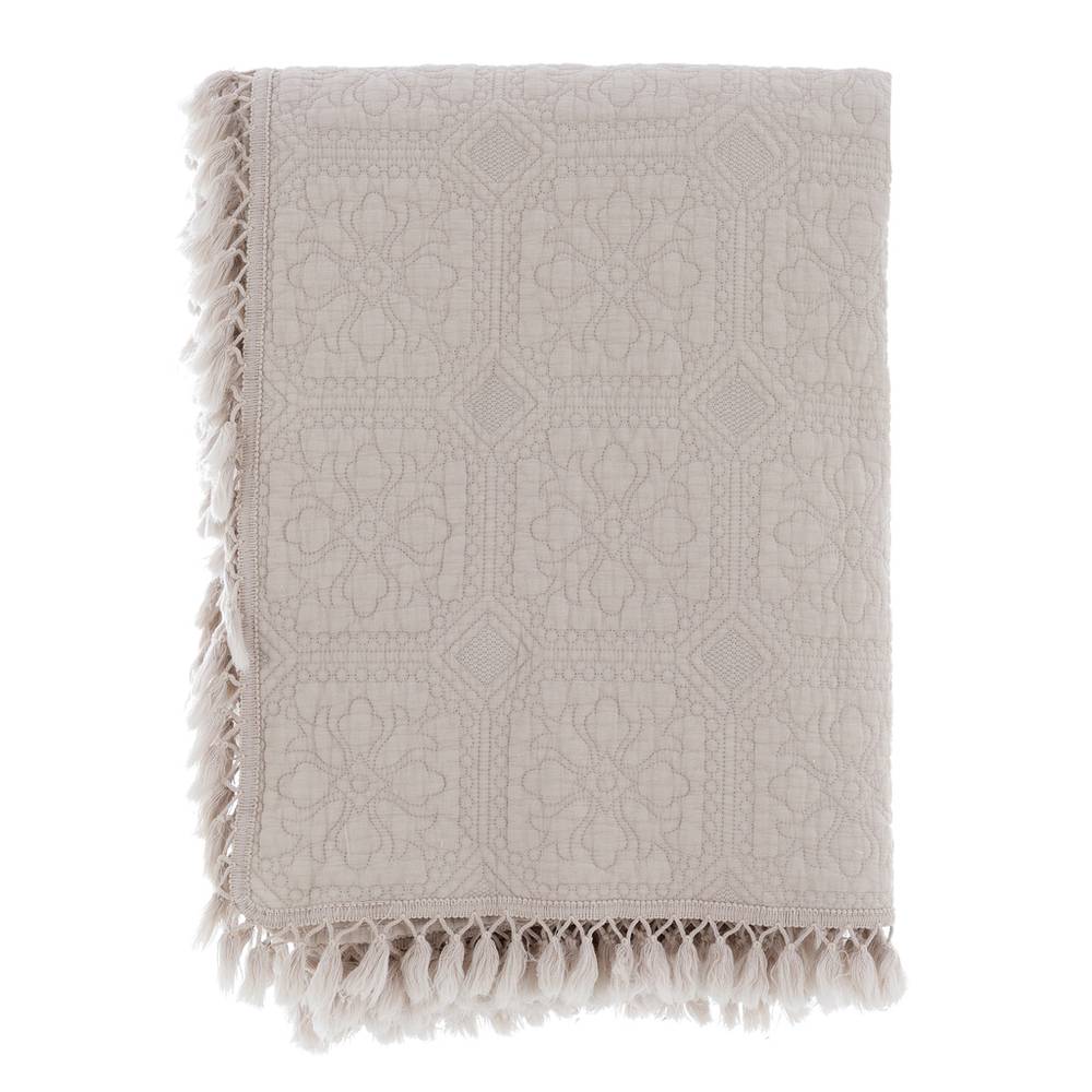 Trapunta Letto Singolo Shabby Chic Nappe Collection Blanc Mariclò