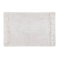 Tappeto da Bagno con Crochet Shabby Chic 50 x 80 Romance Blanc Mariclò Formato: 50 x 80 cm