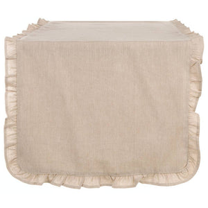 Runner da Tavola con Gale stile Shabby Chic 45 x 140 Blanc Mariclò Colore: Beige