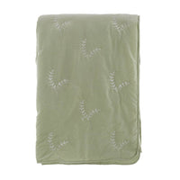 Trapunta Matrimoniale con Ricamo Provenzale Le Moisson Blanc Mariclò Colore: Verde