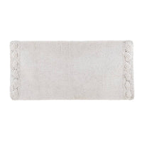 Tappeto da Bagno con Crochet Shabby Chic 50 x 80 Romance Blanc Mariclò Formato: 50 x 110 cm