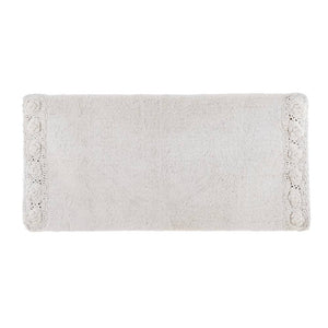 Tappeto da Bagno con Crochet Shabby Chic 50 x 80 Romance Blanc Mariclò Formato: 50 x 110 cm