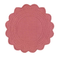 Tovaglietta Sottopiatto Trapuntata Shabby Chic Tonda Blanc Mariclò Colore: Rosa