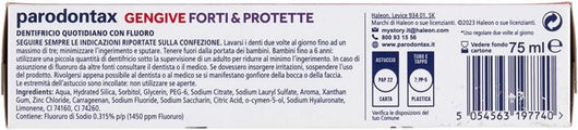 PARADONTAX DENTIFRICIO PER GENGIVE FORTI E PROTETTE CON ACIDO IALURONICO PER UNA PROTEZIONE DURATURA 75 ML