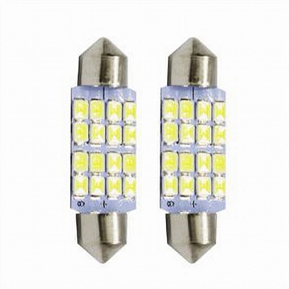 Trade Shop - Lampadine Di Posizione 12v 16led 39mm Lampadine Ultra Luminose Maxtech Sv8.5-3528 -