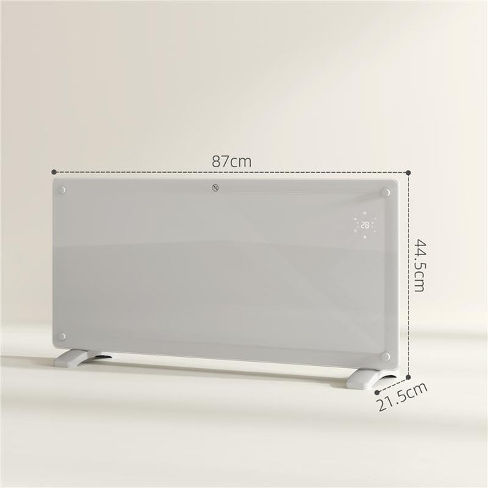 RISCALDATORE A CONVEZIONE 2000W A TEMPERATURA REGOLABILE CON TELECOMANDO E TIMER 87X21.5X44.5 CM BIANCO