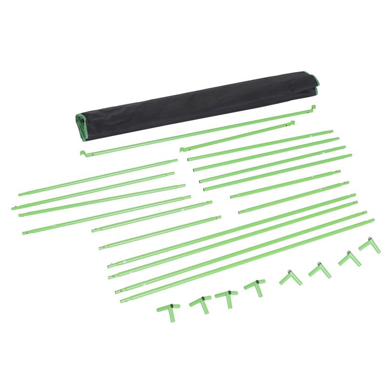 SERRA IDROPONICA IN MYLAR CON PRESE D'ARIA REGOLABILI PER COLTIVAZIONE DA INTERNO 120X60X150 CM NERO