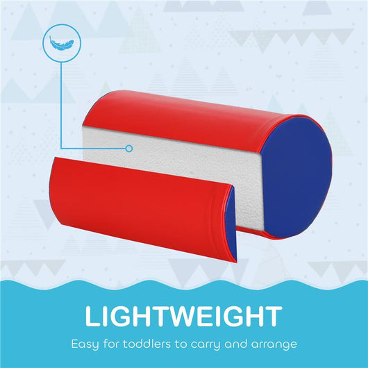 SET COSTRUZIONI MORBIDE PER BIMBI 1-3 ANNI CON 5 BLOCCHI COLORATI IN FINTA PELLE E SCHIUMA MULTICOLORE