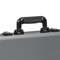 SET DA POKER PER 10 GIOCATORI CON 400 FICHES 2 MAZZI DI CARTE 5 DADI TAPPETINO E VALIGETTA GRIGIA