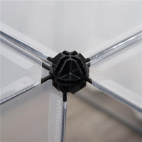 RECINTO PER ANIMALI MODULABILE CON PANNELLI 35X35 CM E ACCESSORI IN ACCIAIO E PP 140X70X70 CM NERO