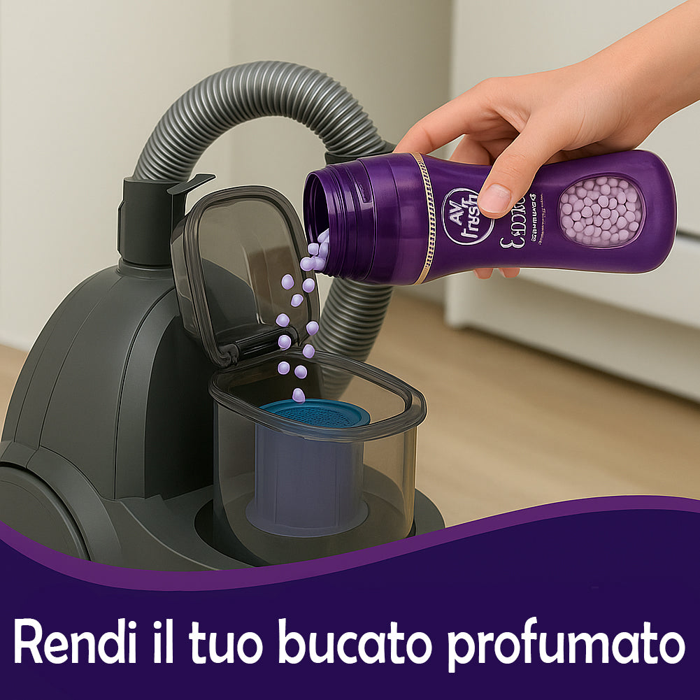 AIR FRESH Cristalli Profumati Lavanda per Lavatrice e Aspirapolvere 6 x 275 gr