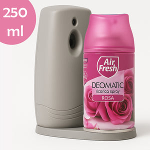 AIR FRESH Deomatic Set 6 x 250 ml Ricarica Spray Profumatore per Ambiente Rosa