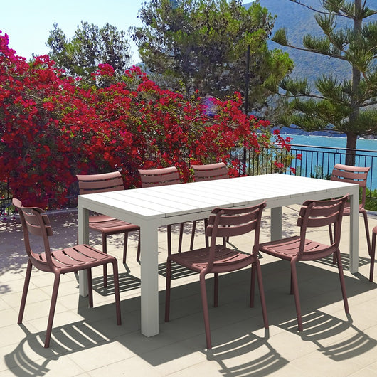 Set 4 sedie impilabili monoblocco Puli - La Dea Sedia Colore: Tortora