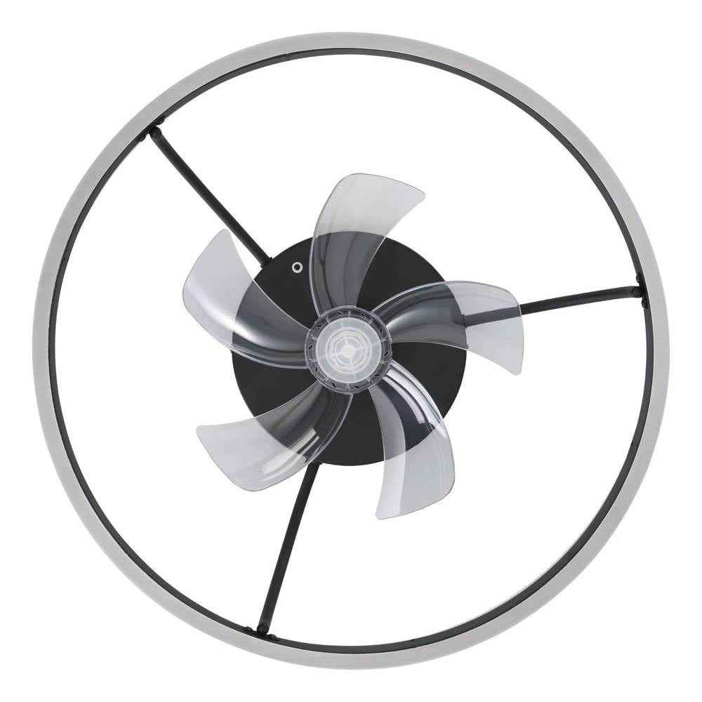 Plafoniera con Ventilatore Aperto Nero Marinella Eglo