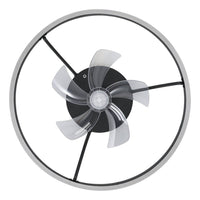 Plafoniera con Ventilatore Aperto Nero Marinella Eglo