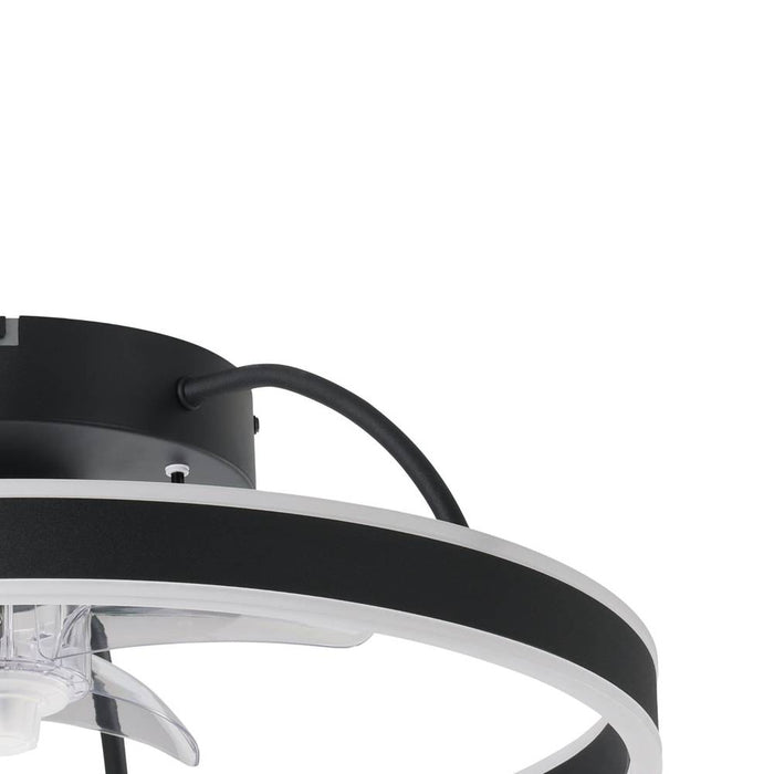 Plafoniera con Ventilatore Aperto Nero Marinella Eglo