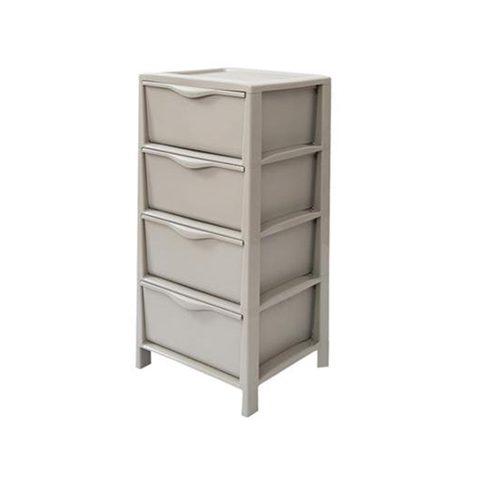 CASSETTIERA SPRING OFFICE CON 4 CASSETTI IN COLORE TORTORA 38 X 39,5 X H76 CM