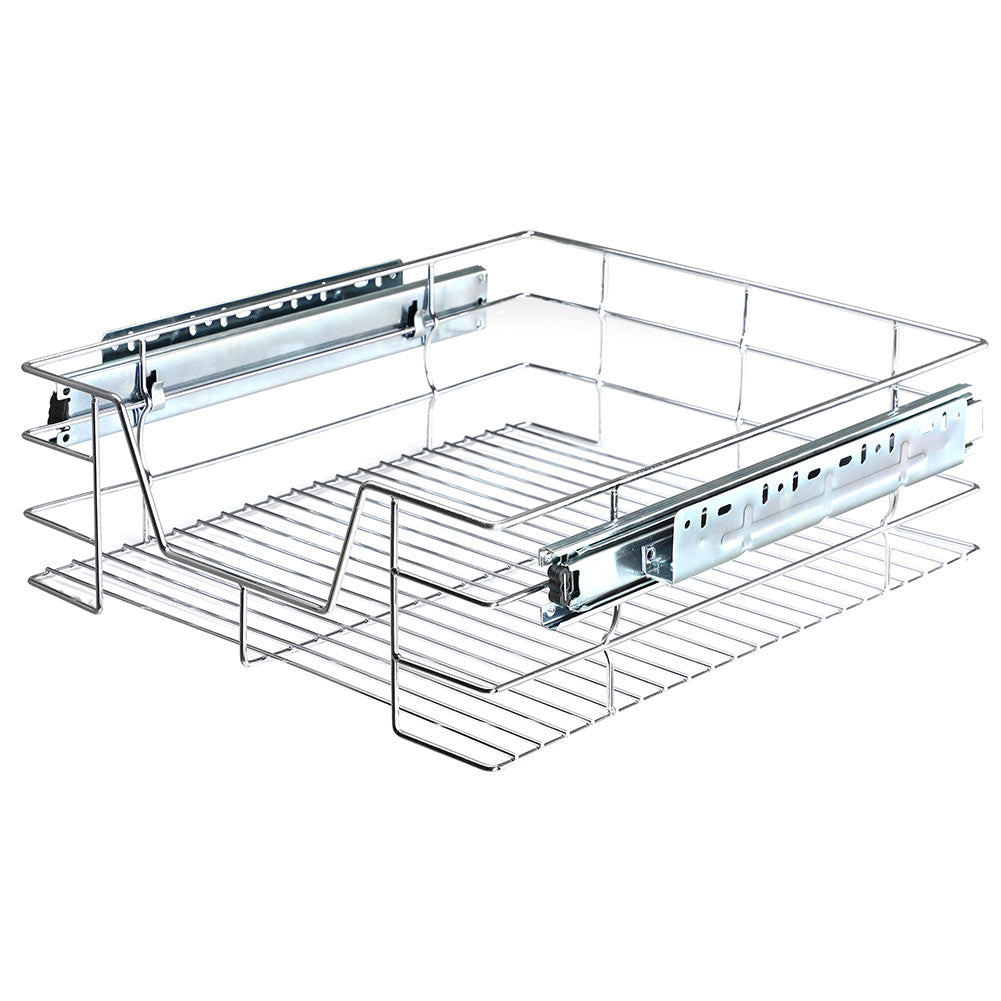 Cassetto Telescopico Cucina 50cm Cestello Acciaio Estraibile Organizer Salvaspazio