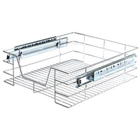 Cassetto Telescopico Cucina 50cm Cestello Acciaio Estraibile Organizer Salvaspazio