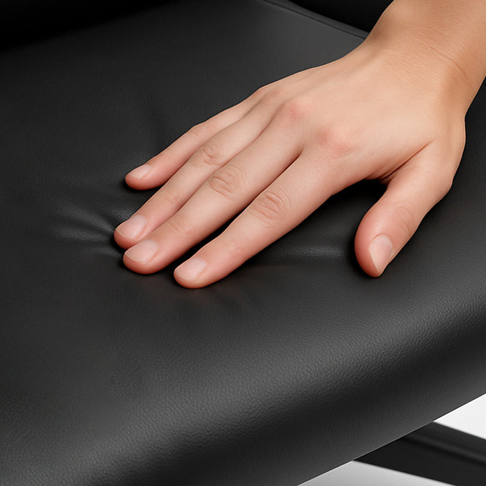 Sedia Gaming Ergonomica Reclinabile in Ecopelle con Poggiapiedi e Cuscini Lombari