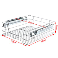 Cassetto Telescopico Cucina 50cm Cestello Acciaio Estraibile Organizer Salvaspazio