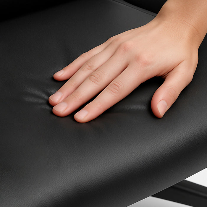 Sedia Gaming Ergonomica Reclinabile in Ecopelle con Poggiapiedi e Cuscini Lombari