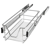 Cassetto Telescopico Cucina 30cm Cestello Acciaio Estraibile Organizer Salvaspazio