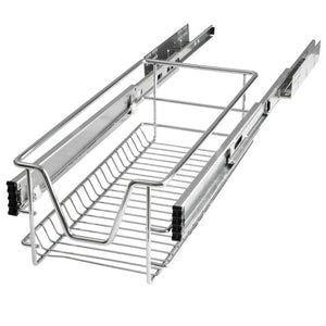Cassetto Telescopico Cucina 30cm Cestello Acciaio Estraibile Organizer Salvaspazio