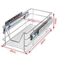 Cassetto Telescopico Cucina 30cm Cestello Acciaio Estraibile Organizer Salvaspazio
