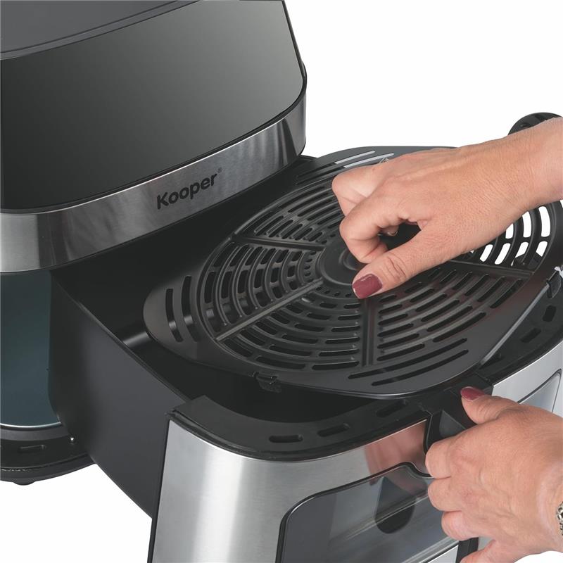 FRIGGITRICE AD ARIA DIGITALE XXL 9,2LT CAPACITÀ CESTELLO: 8 LITRI 10 PROGRAMMI DISPLAY DIGITALE TOUCH L.41,3 X P32,5  X H32,7 CM NERO