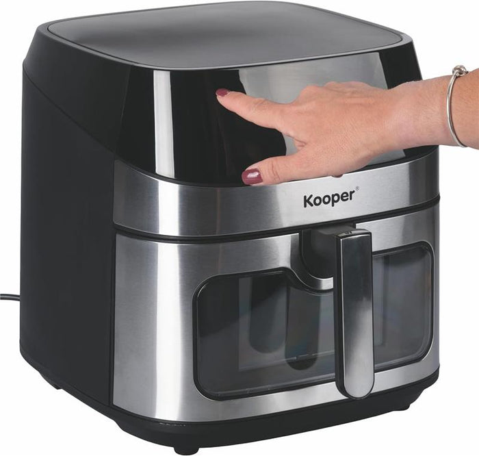 FRIGGITRICE AD ARIA DIGITALE XXL 9,2LT CAPACITÀ CESTELLO: 8 LITRI 10 PROGRAMMI DISPLAY DIGITALE TOUCH L.41,3 X P32,5  X H32,7 CM NERO