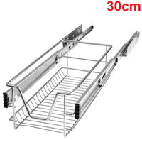 Cassetto Telescopico Cucina 30cm Cestello Acciaio Estraibile Organizer Salvaspazio